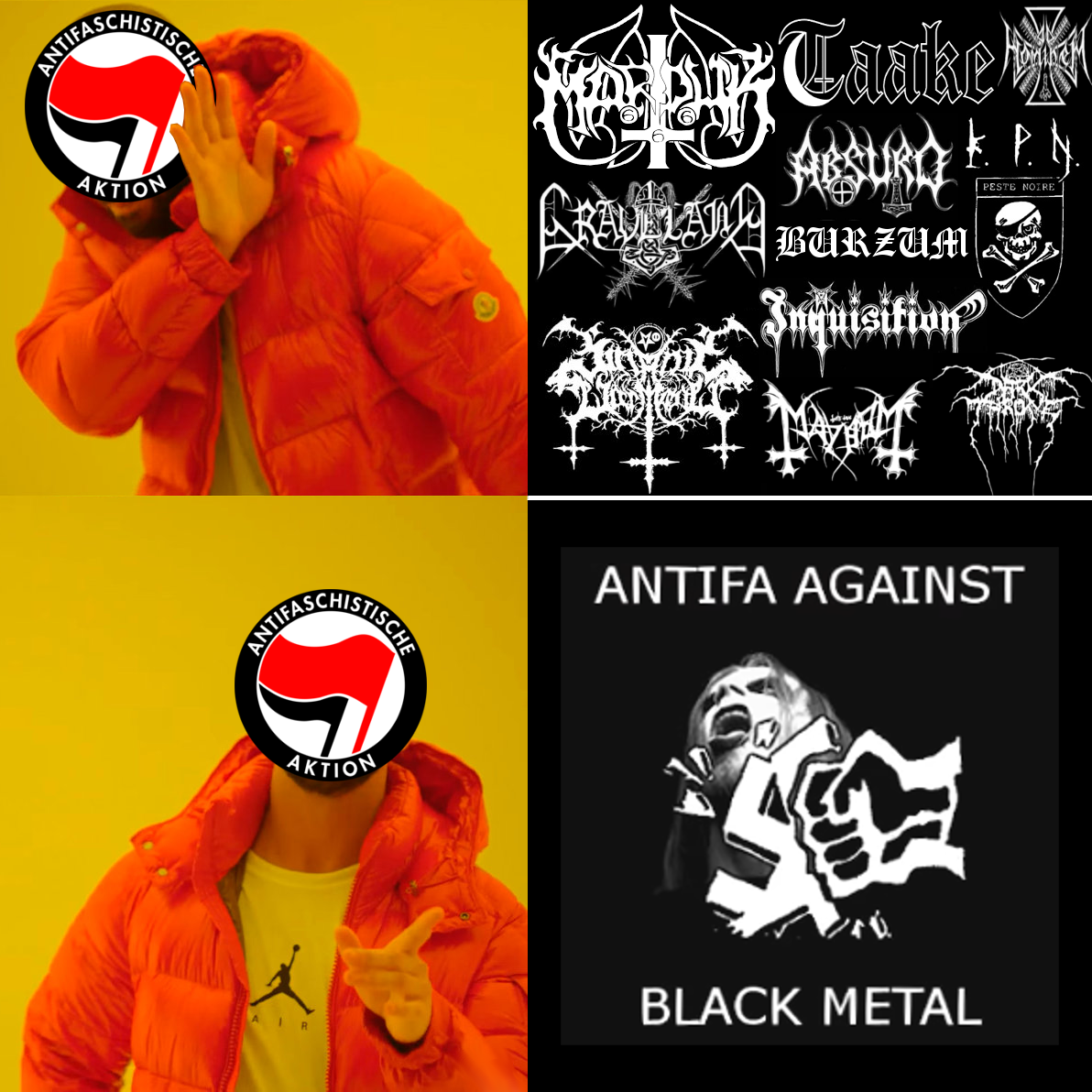 Antifa Black Metal. PunkMetalRap.com