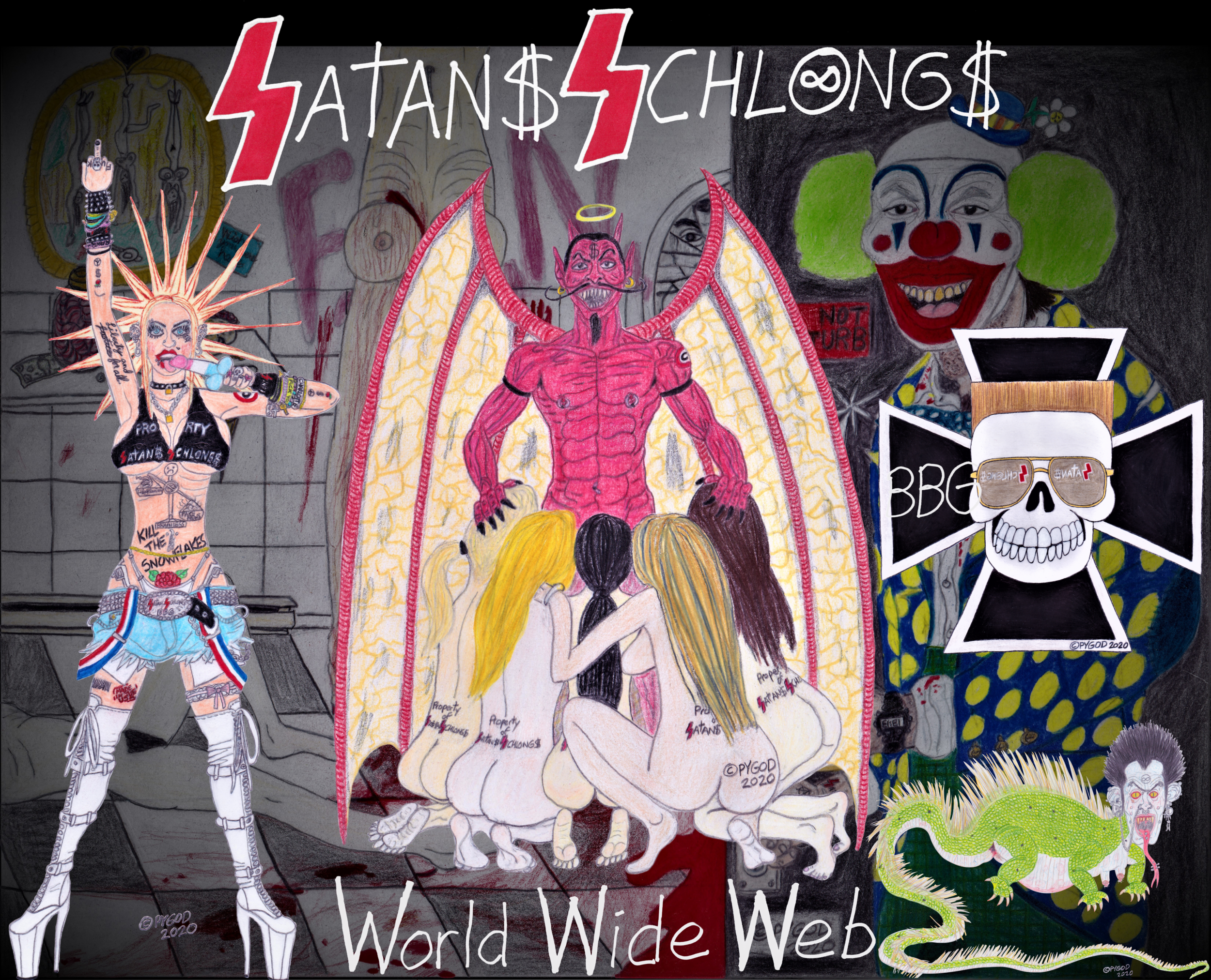 Satans Schlongs by PYGOD Spring/Summer 2021. SatansSchlongs.com